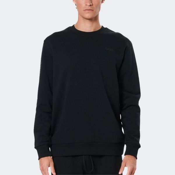 Body Action Fleece Crewneck Men's Sweatshirt 063510-01-Black