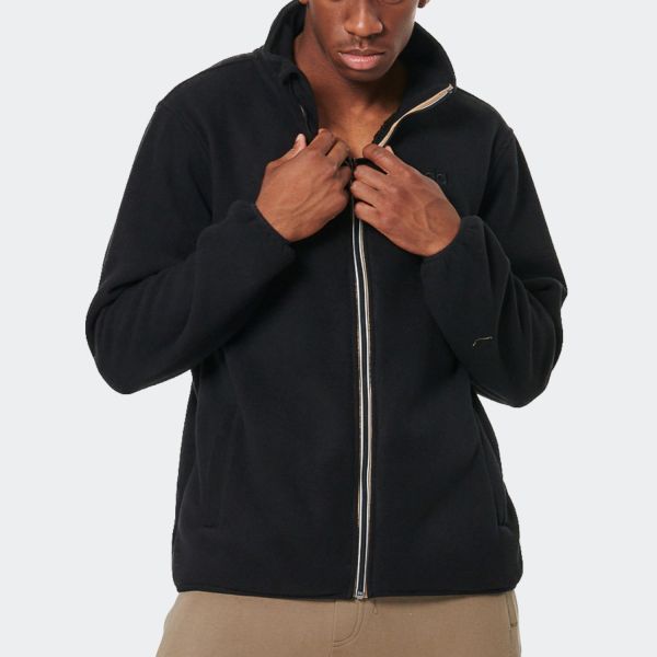 Body Action Boucle Fleece Men's Jacket 073522-01-Black
