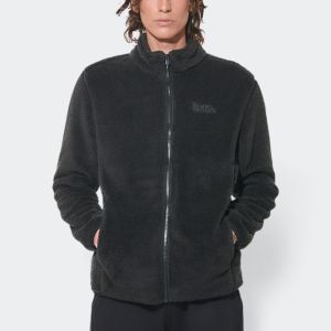 Body Action Men's Full-Zip Fluffy Fleece Jacket