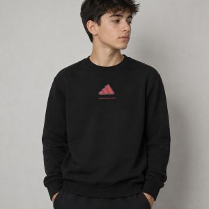 adidas Slogan Fleece Boys Sweatshirt