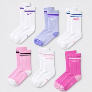 Nike Everyday Kids' Cushioned Crew Socks x 6